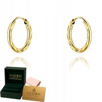 KOLCZYKI ZŁOTE 585 14k KOŁA KÓŁKA KÓŁECZKA LEKKIE 1,2CM PREZENT