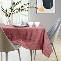 Obrus plamoodporny VESTA 110x160  owal brudny róż AmeliaHome