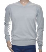 Sweter męski z kaszmiru i wełny merynosów kaszmirowy w szpic XXL 2XL 213