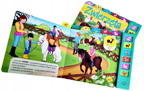 KSIĄŻKA SENSORYCZNA ODKRYWAM DŹWIĘKI ZWIERZĘTA na Arena.pl