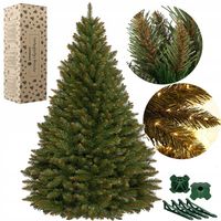 CHOINKA SZTUCZNA ŚWIERK KAUKASKI skandynawski GĘSTY naturalny 220cm +STOJAK