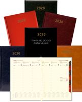 Kalendarz A5 2026 tygodniowy książkowy firmowy TWOJE LOGO nadruk 100 sztuk