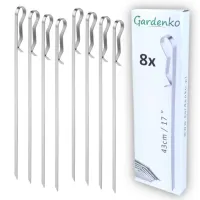 Szpikulce do Szaszłyków na Grill Stalowe Szpilki Szpady Szaszłyki 43cm 8szt