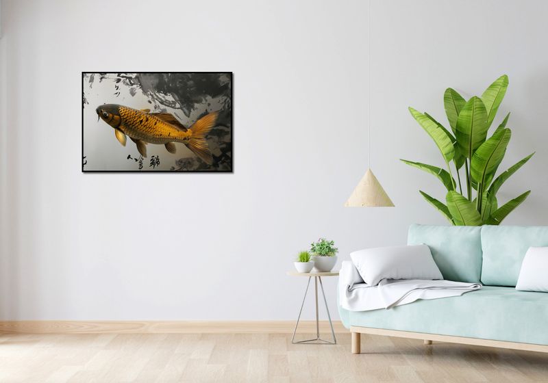 Plakat 91,5x61cm Spokojna Ryba Koi zdjęcie 4