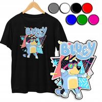 KOSZULKA DZIECIĘCA T-SHIRT Z NADRUKIEM - BAJKI I O BLUE - XXXS 86-92