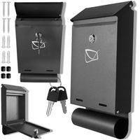 SKRZYNKA NA LISTY POCZTĘ POCZTOWA CZARNA LISTOWA NA OGRODZENIE GAZETOWNIK