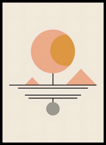 Plakat 40x55cm Geometryczna Utopia na Arena.pl