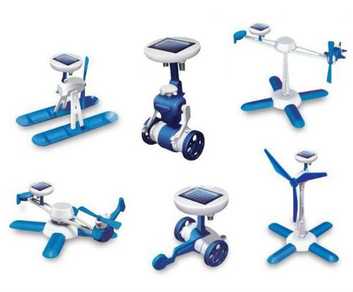 Roboty solarne 6w1 - wiatrak, helikopter, auto, robot na Arena.pl