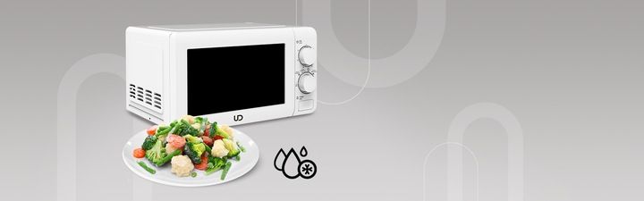 BIAŁA KUCHENKA MIKROFALOWA UD MIKROFALÓWKA MIKROFALA GRILL WOLNOSTOJĄCA zdjęcie 11