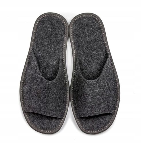 FILCOWE KAPCIE DAMSKIE GRAFIT KLAPKI DLA GOŚCI 40 na Arena.pl