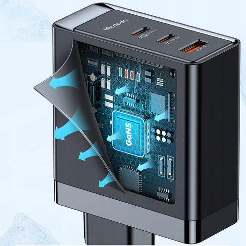 McDodo Ładowarka Sieciowa 140W GAN z 3x USB-C + Kabel do MacBooka na Arena.pl