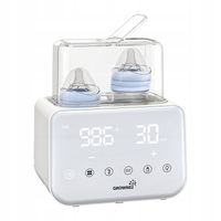 Grownsy Podgrzewacz Do Butelek Podwójny 10w1 Timer 24h Sterylizacja LED
