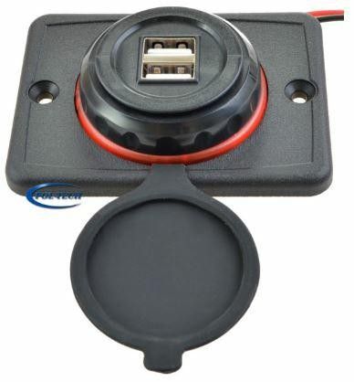 GNIAZDO USB x2 ŁADOWARKA LED 12/24V 3.1.A 42793 zdjęcie 2