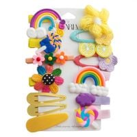 Zestaw 14W1 Spinek Wsuwek Do Włosów Puchate Rainbow Sp290