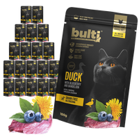 BULTI Superfood mokra karma dla kota Kaczka Borówka i Mniszek 20x100g