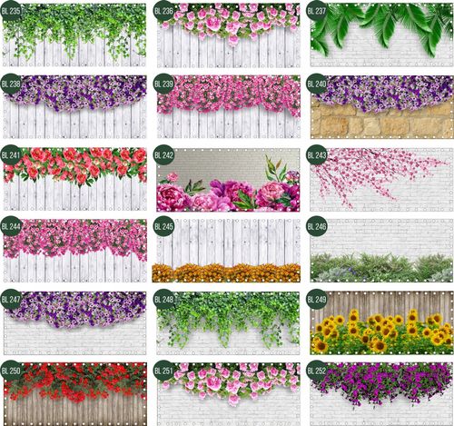 Osłona na balkon dekoracja balkonu SURFINIE kwiaty 10x10 cm na Arena.pl