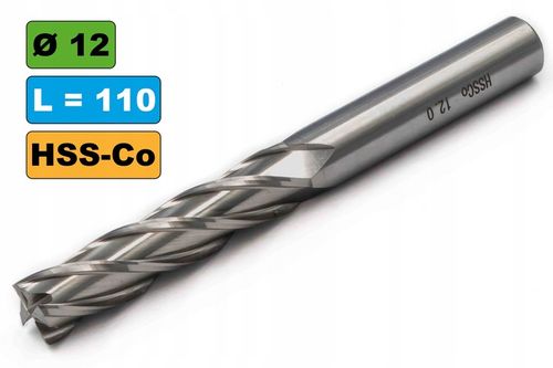 Frez NFPa DIN844 Fi12mm DŁUGI 110mm HSS-Co KOBALT na Arena.pl