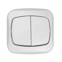 atut łącznik podwójny p/t biały - e+9001173