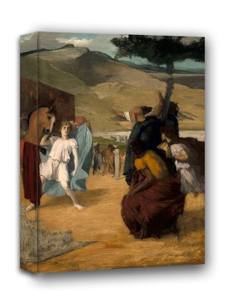 Alexander and Bucephalus, Edgar Degas - obraz na płótnie 40x50 cm zdjęcie 1