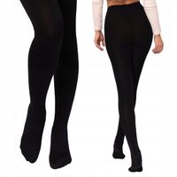 PIRO Rajstopy ocieplane POLARKIEM ciepłe wygodne WEŁNA WIELBŁĄDA czarne