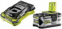 RYOBI AKUMULATOR 18V 5AH + SZYBKA ŁADOWARKA ZESTAW ONE+ RC18150 + RB18L50