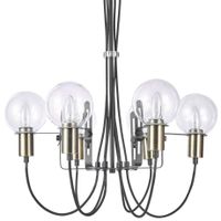 Żyrandol LAMPA wisząca GIANNI MD16096-6B Italux metalowa OPRAWA zwis szklane kule balls przezroczyste