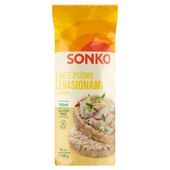 Sonko Wafle ryżowe z nasionami słonecznika 130 g (14 sztuk)