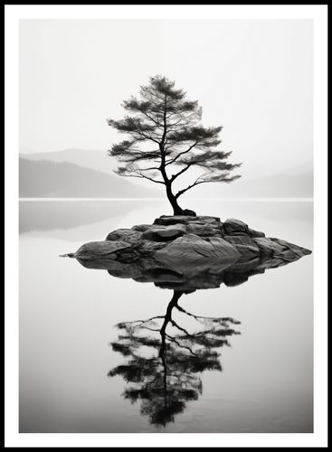 Plakat 64x90cm Samotne Drzewo na Arena.pl