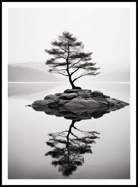 Plakat 64x90cm Samotne Drzewo zdjęcie 3