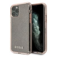 guess guhcn65pcglpi iphone 11 pro maxróżowy/pink hard case glitter
