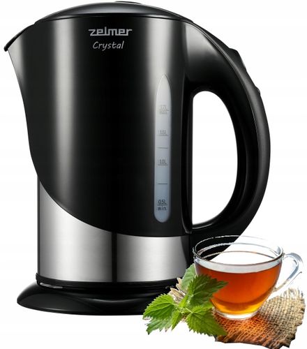 ZELMER CZAJNIK BEZPRZEWODOWY ELEKTRYCZNY STAL NIERDZEWNA DUŻY 1,7L 2200W na Arena.pl