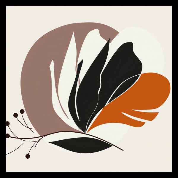 Plakat 40x40cm Elegancja Roślinna zdjęcie 2
