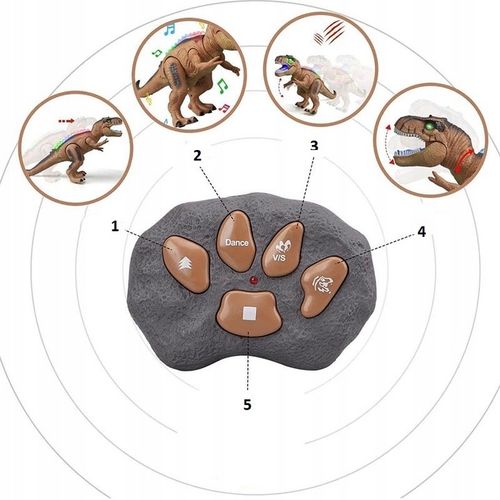 Dinozaur Interaktywny Zdalnie Sterowany Na Pilota Zabawka T rex Rc Robot na Arena.pl