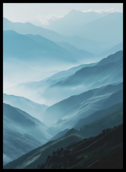 Plakat 40x55cm Między Chmurami zdjęcie 2