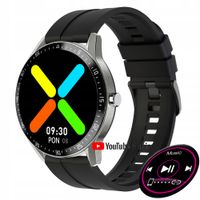 SMARTWATCH MĘSKI G. Rossi SW018-1 silver/black WŁASNE TARCZE + GRAWER