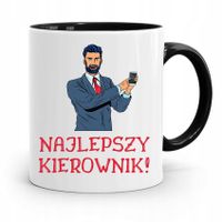 Kubek Czarny Dla Kierownika Najlepszy Kierownik Z Nadrukiem Ze Zdjęciem