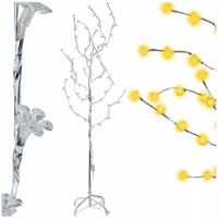 Lampa LED Ozdoba Świąteczna Podłogowa 72LED Barwa Światła Ciepła 145cm 230V