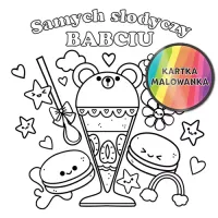 Karnet Kolorowanka, Słodycze Dla Babci