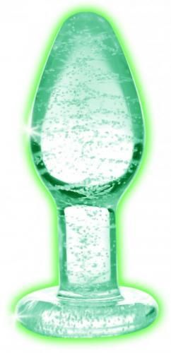 Glow In The Dark Glass Anal Plug zdjęcie 1