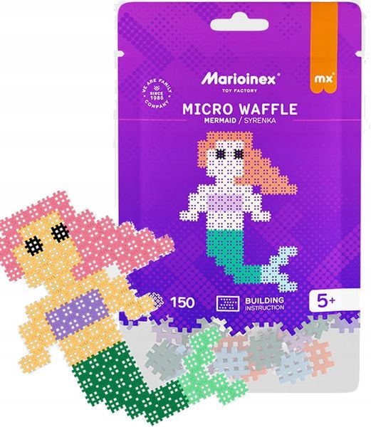 Marioinex Micro Waffle 150 elementów SYRENKA - obraz puzzle zdjęcie 1