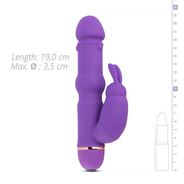 Teazers Silicone Rabbit Vibrator - Purple zdjęcie 7