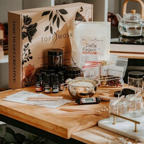 Zestaw do robienia wyrobu świec sojowych DUŻY idealny na PREZENT na Arena.pl