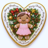 CIASTKO LUKROWANE MAMIK FAMILY KRUSZYNKA ROZ.L SERCE RĘCZNIE ROBIONE