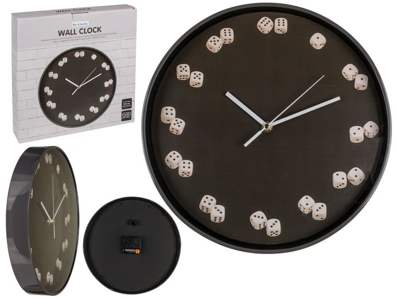 Zegar Ścienny - KOŚCI - Kostki do Gry zdjęcie 4