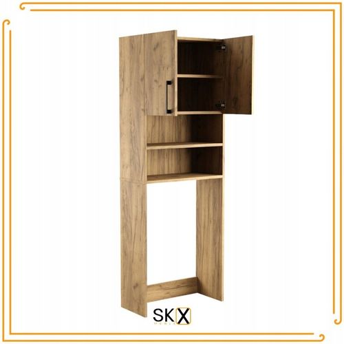 Szafka Łazienkowa Nad Pralkę Suszarkę Słupek Regał Zabudowa AGD Dąb na Arena.pl