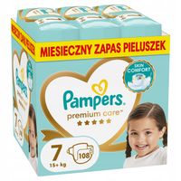 Pampers Premium Care Rozmiar 7 108 szt. 15+ kg, Pieluszki