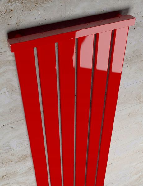 Grzejnik dekoracyjny LOTUS 140x30 CZERWONY zdjęcie 7