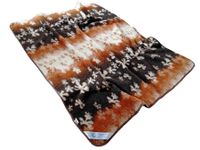 koc wełniany merynos australijski, wzór flowers 200x240 (+-5cm)