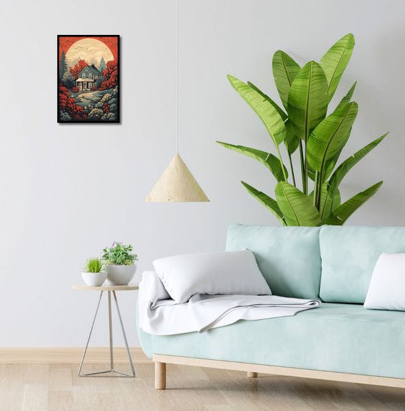 Plakat 29,7x42cm Idylla Rustykalna zdjęcie 4