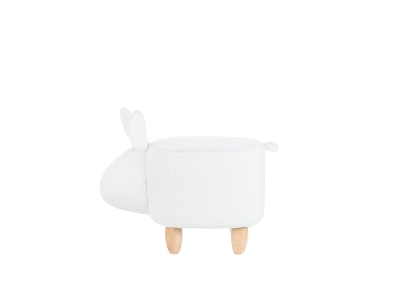 Pufa zwierzak biała BUNNY zdjęcie 4